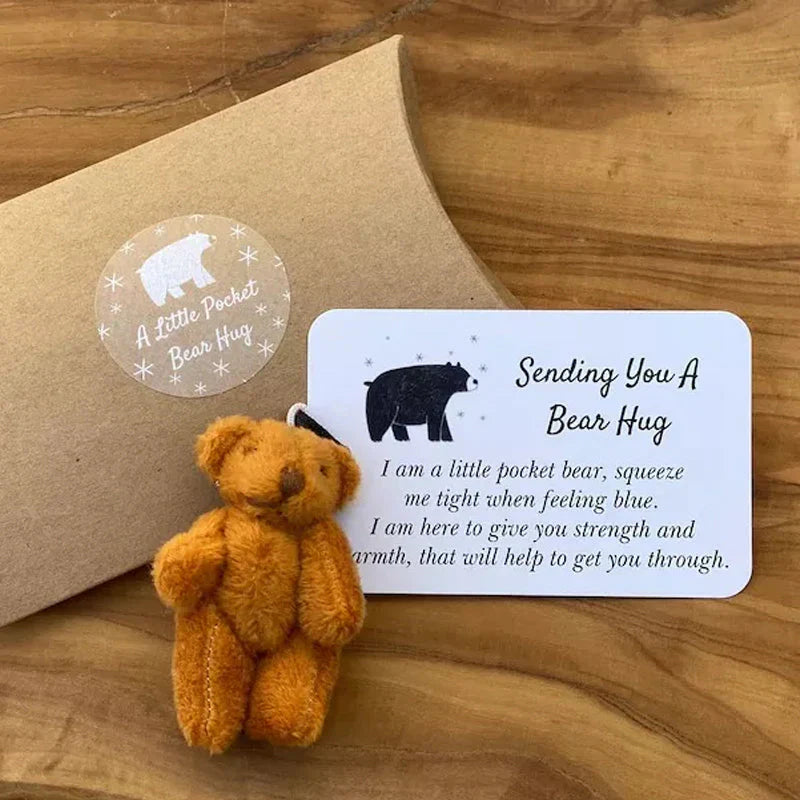 Little Portable Plush Bear - Cosy Companion for on the Go