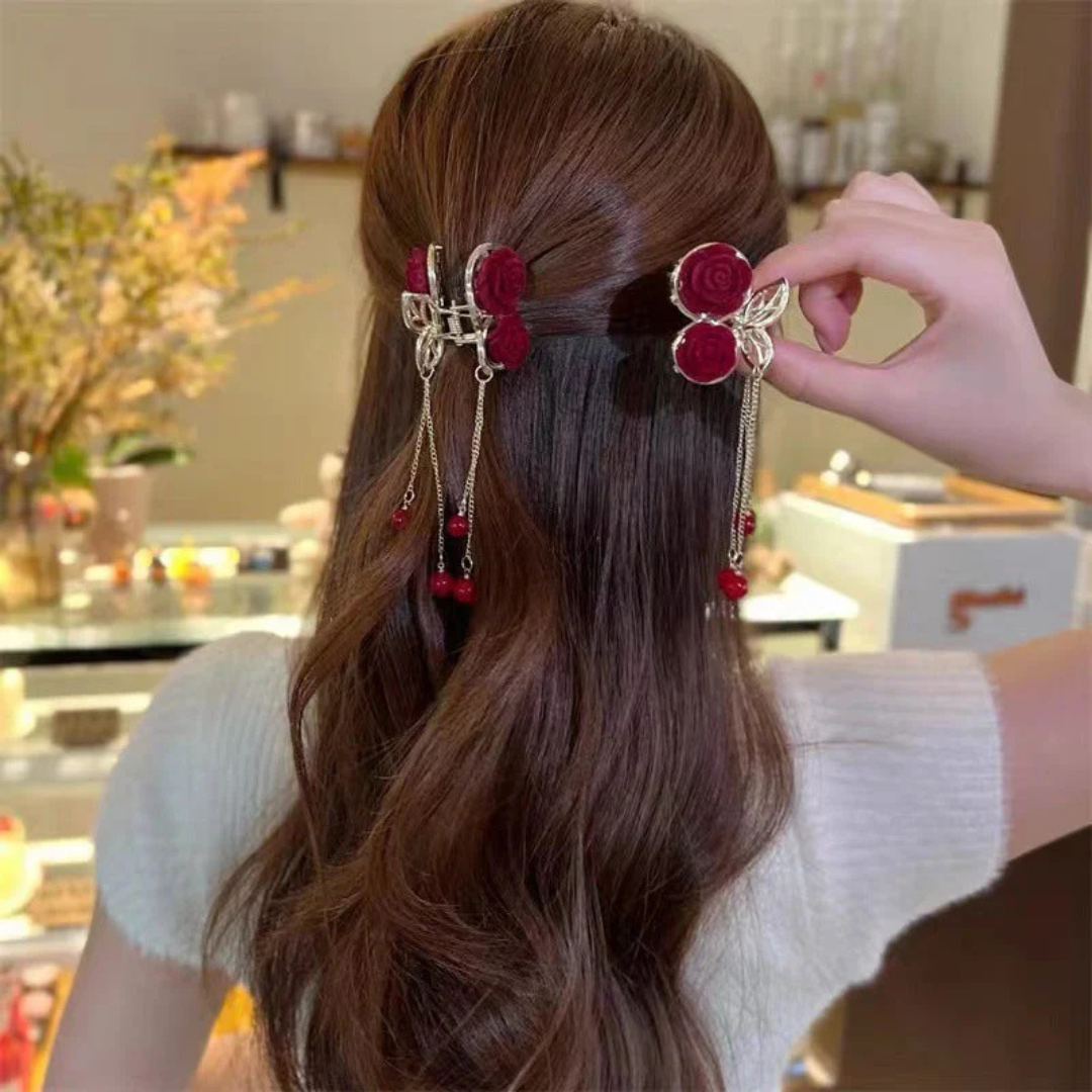 Elegant Hair Clip with Tassel