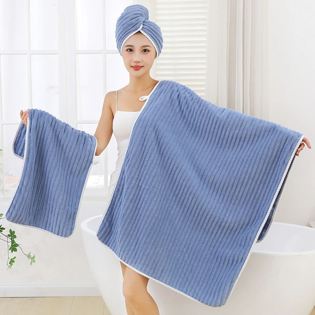 Microfibre Hair Drying Towel - Gentle & Fast Drying for Healthy Hair!