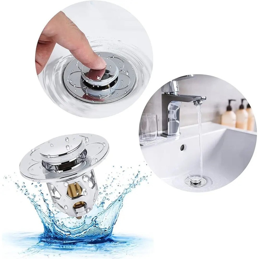 Universal Drain Plug for Washbasins