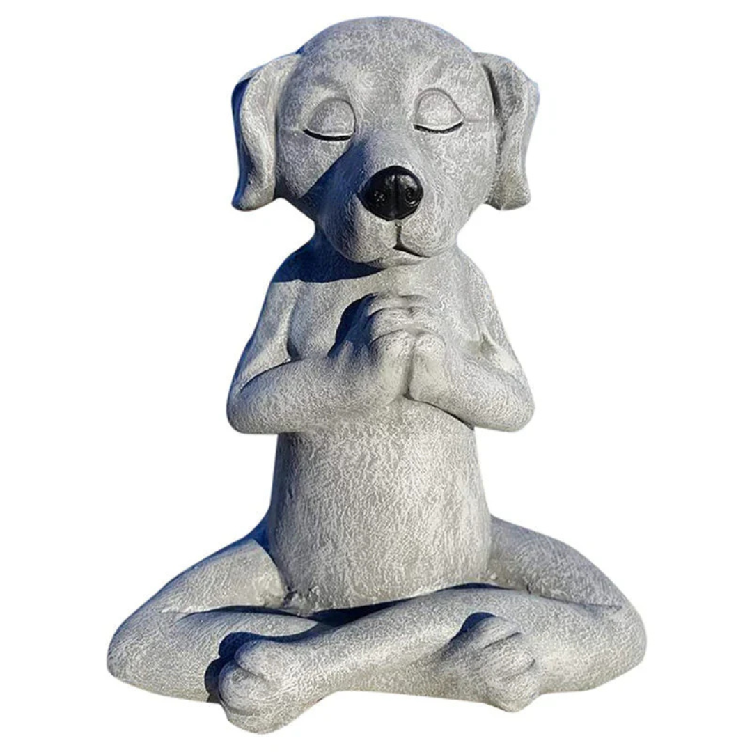 Zen Dog Garden Figure - Harmony and Relaxation for Your Home