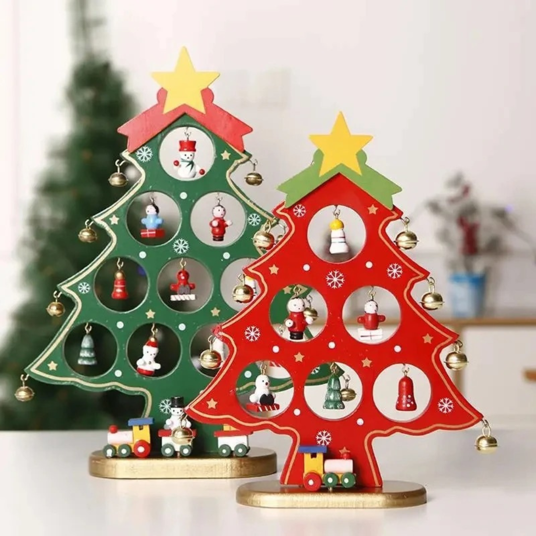 Diy Wooden Christmas Tree Set - Design Your Own Festive Tree