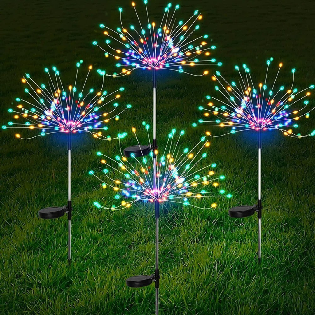 Solar Garden Lights with Firework Effect