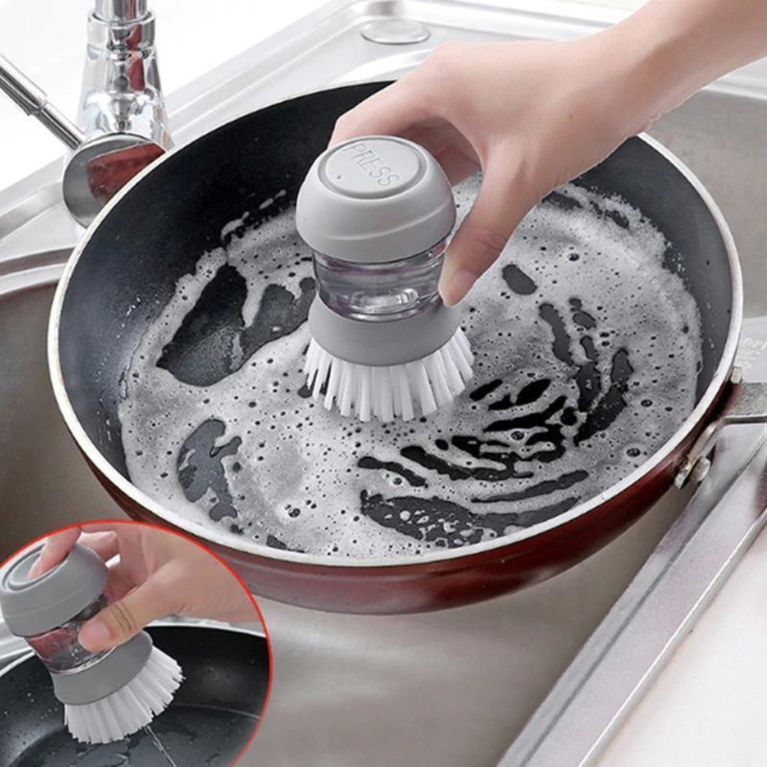 Practical Dishwashing Brush with Soap Dispenser