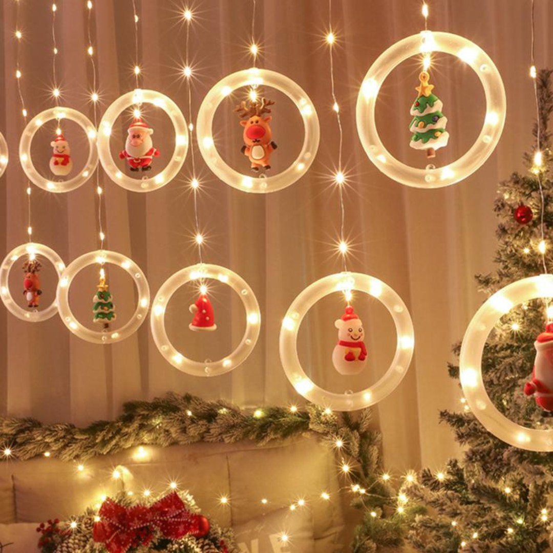 Christmas Curtain Light Chain - Festive Atmosphere for Your Home!