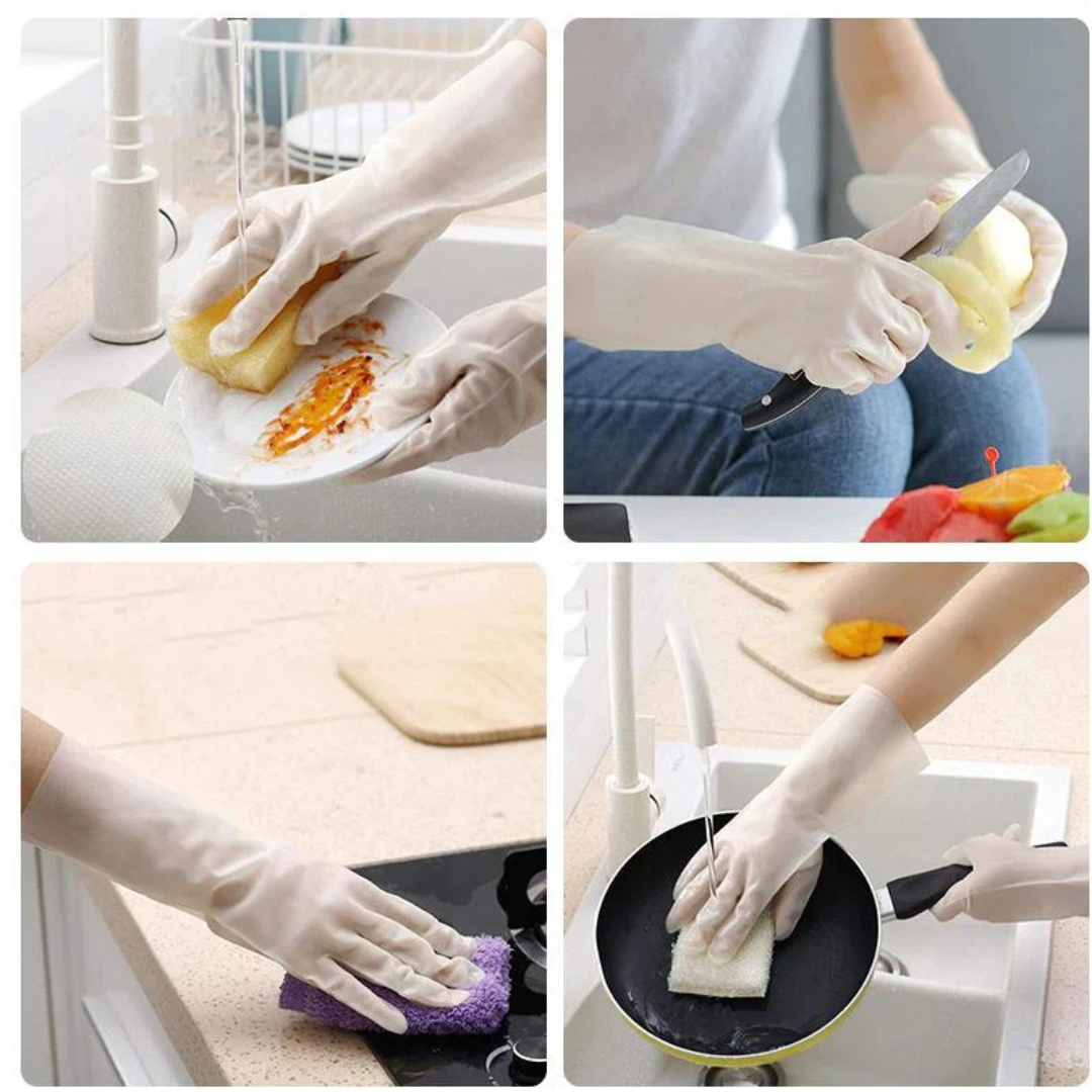 Durable Rubber Gloves (1 Pair)
