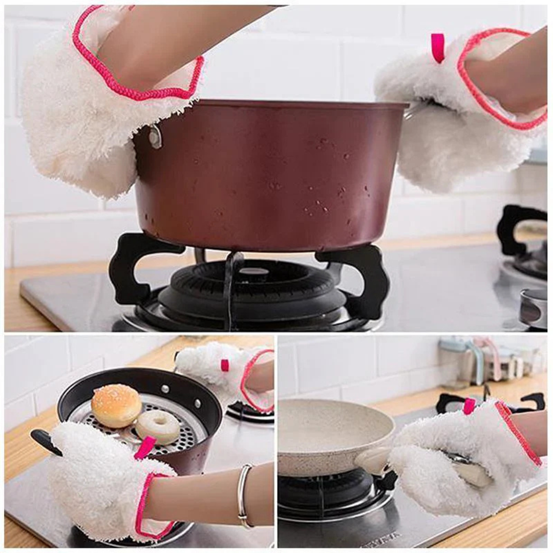 Waterproof Bamboo Fibre Gloves for Household & Kitchen