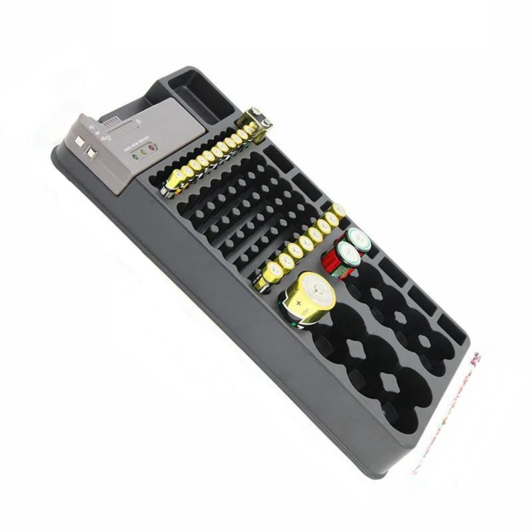 Battery Organiser with Test Device