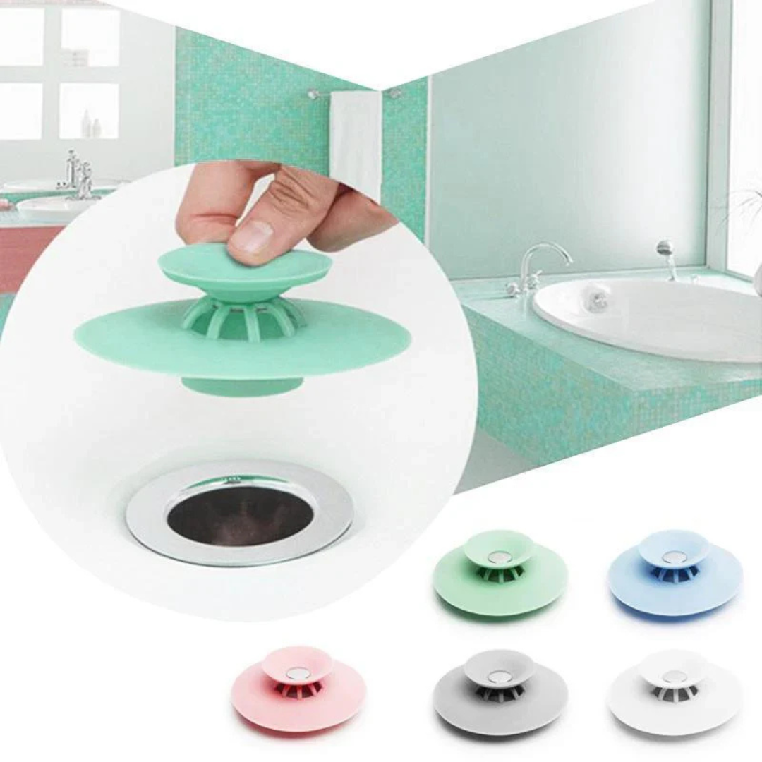 Flexible Drain Plug with Hair Strainer