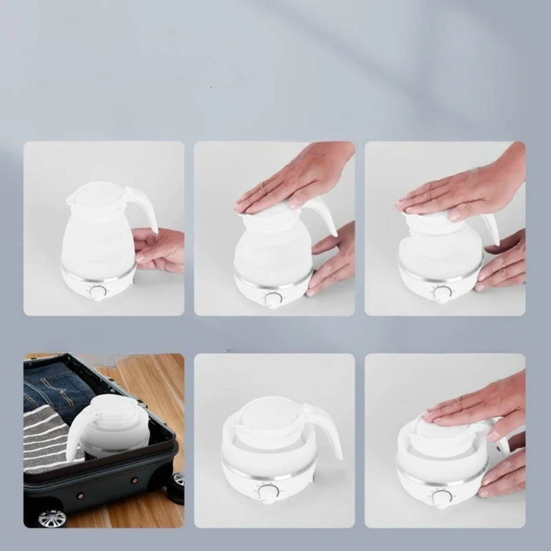 Foldable Silicone Travel Jugs with Universal Plug