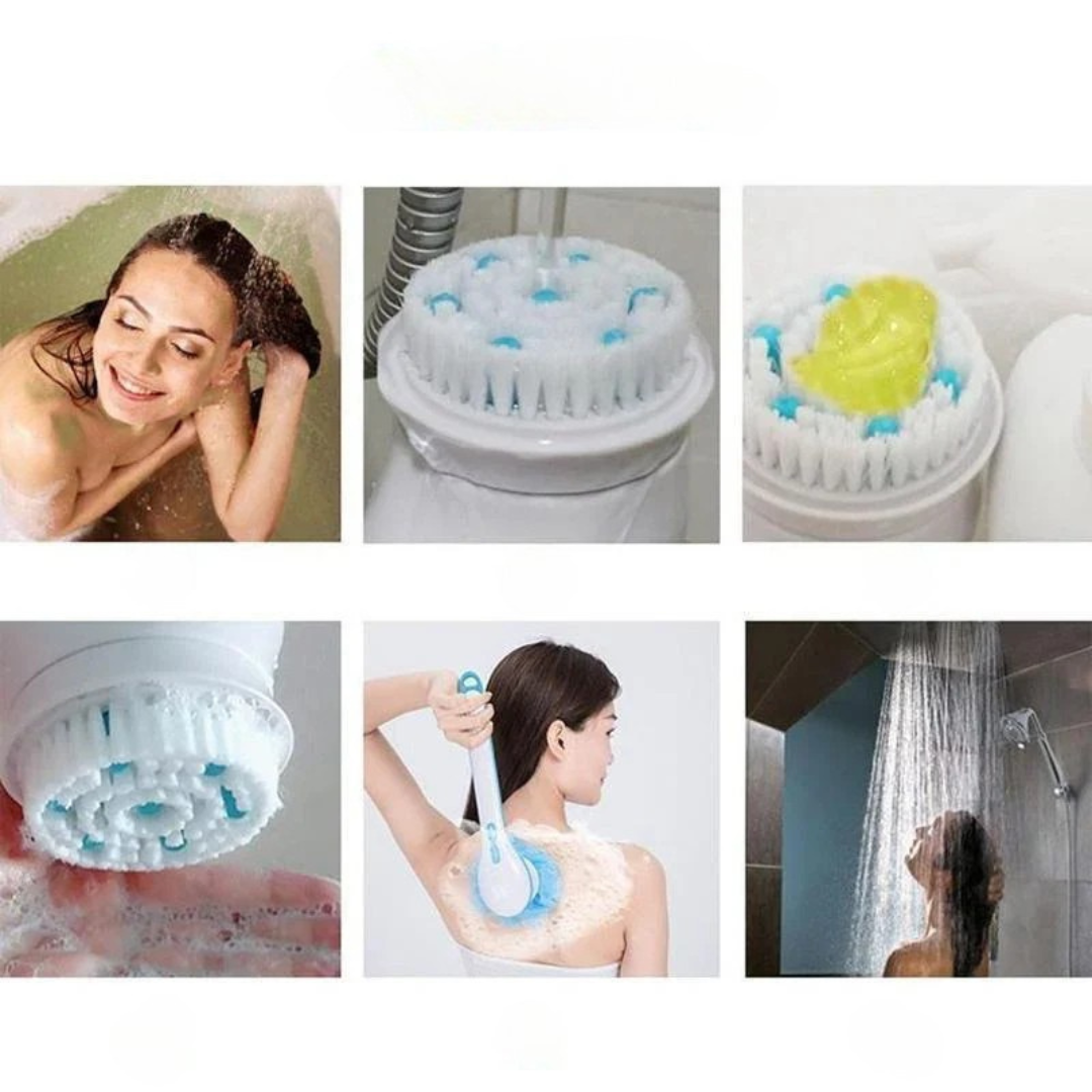 Electric Body Brush with 5 Attachments - Cleansing and Relaxation in One