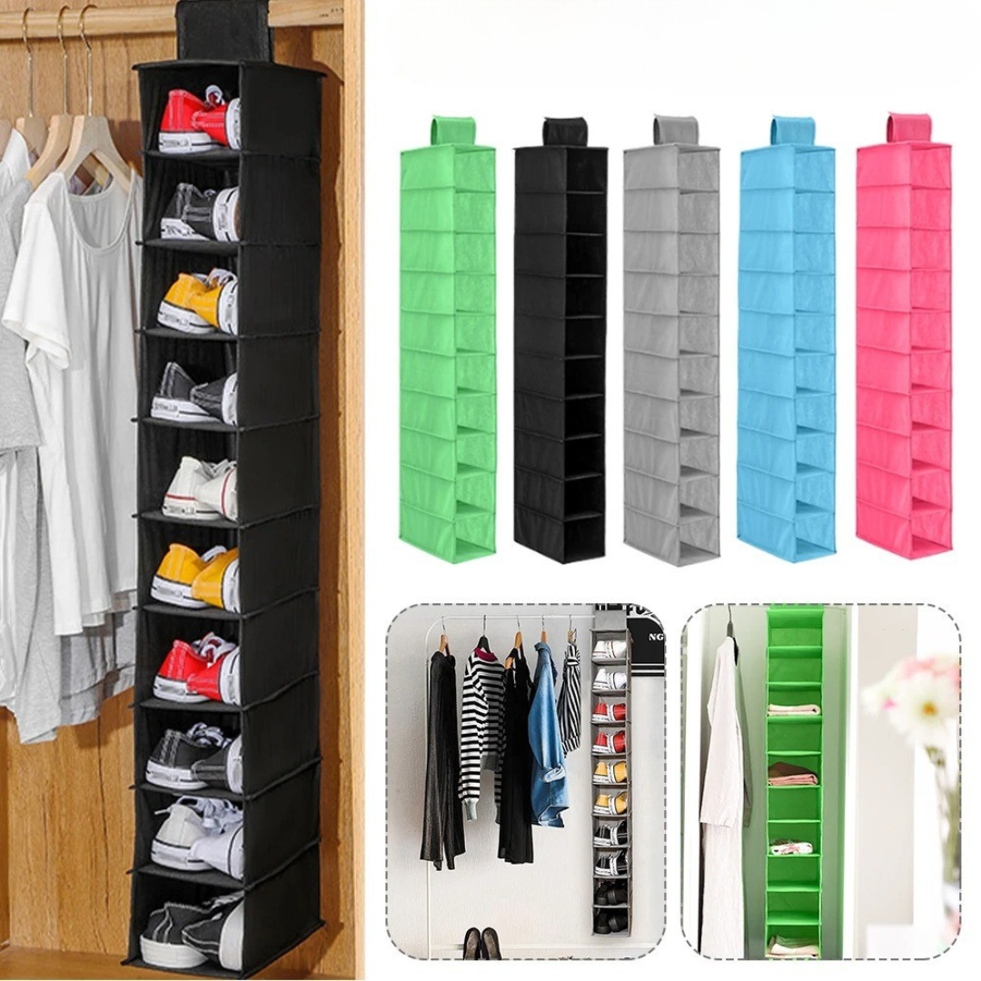 Practical 10 - Compartment Hanging Organiser for Shoes and Accessories