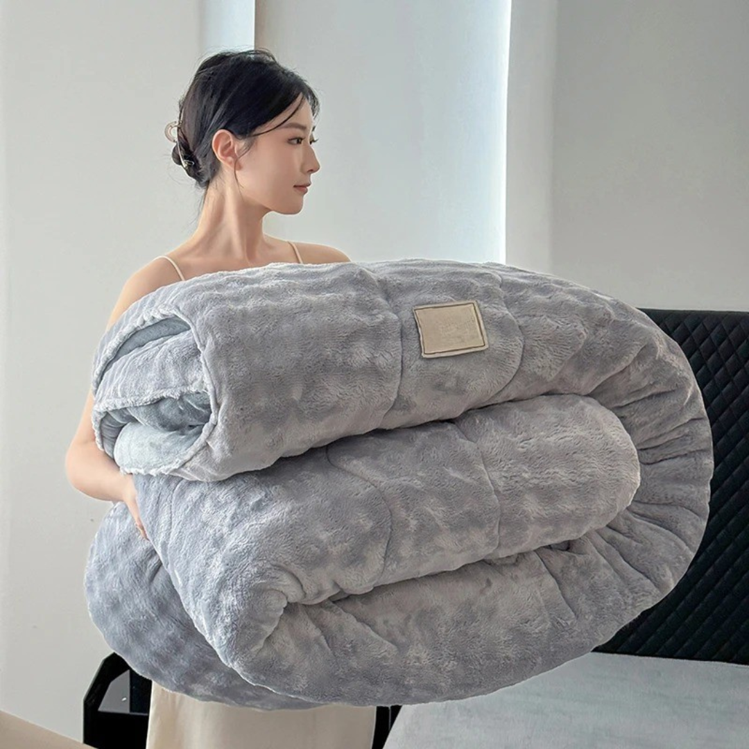 Premium Cosy Winter Blanket with Double Layer of Flannel Fleece