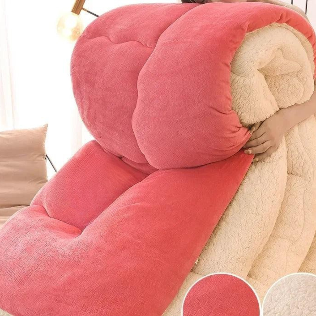 Luxurious Winter Blanket with Double - Layer Flannel Fleece