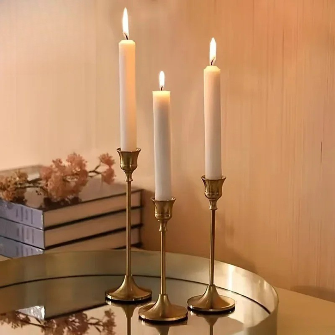 Elegant Golden Candle Holder