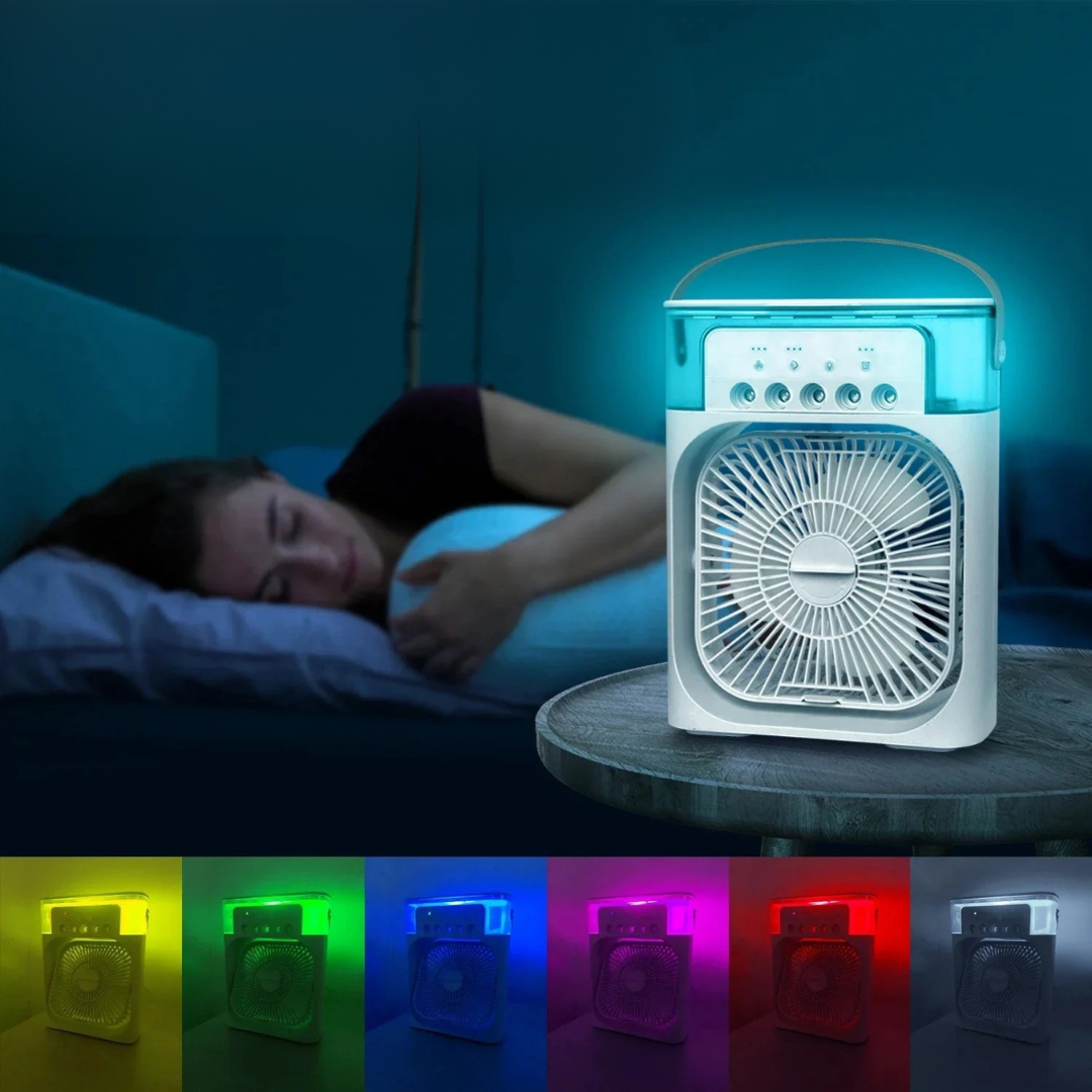Compact Mini Cooler with Light and Timer