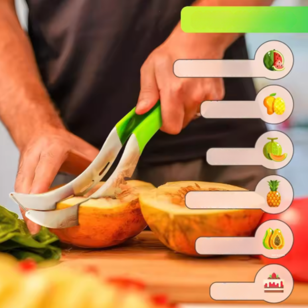 Versatile Stainless Steel Fruit Slicer