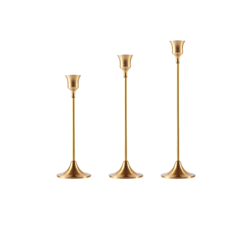 Elegant Golden Candle Holder