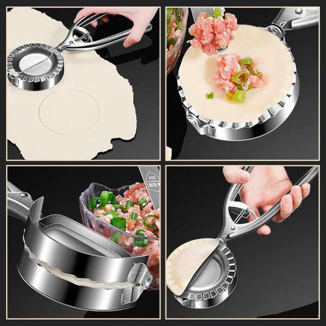 Stainless Steel Dumpling Press - Perfect for Homemade Dumplings!
