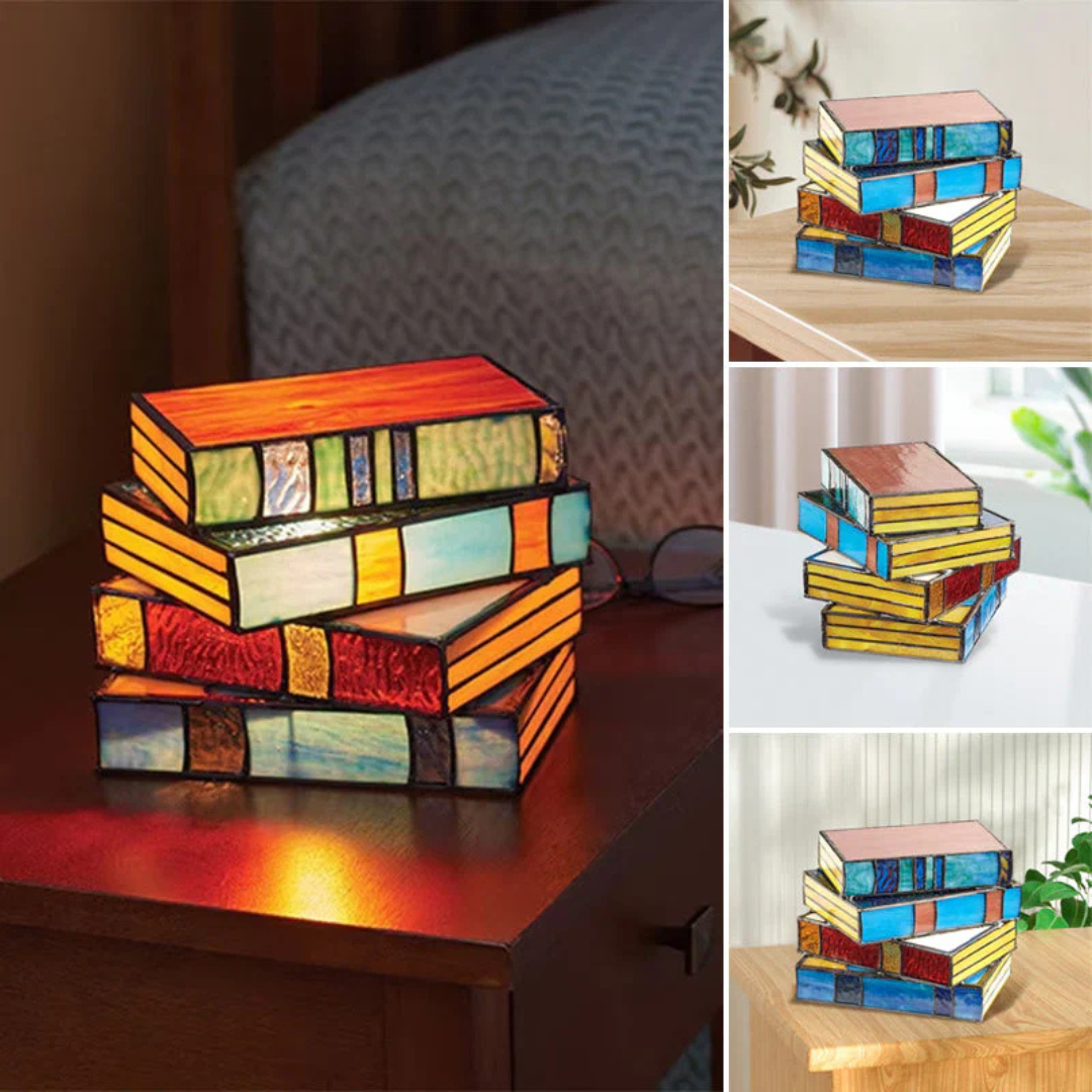 Colourful Resin Table Lamp in Tiffany Style