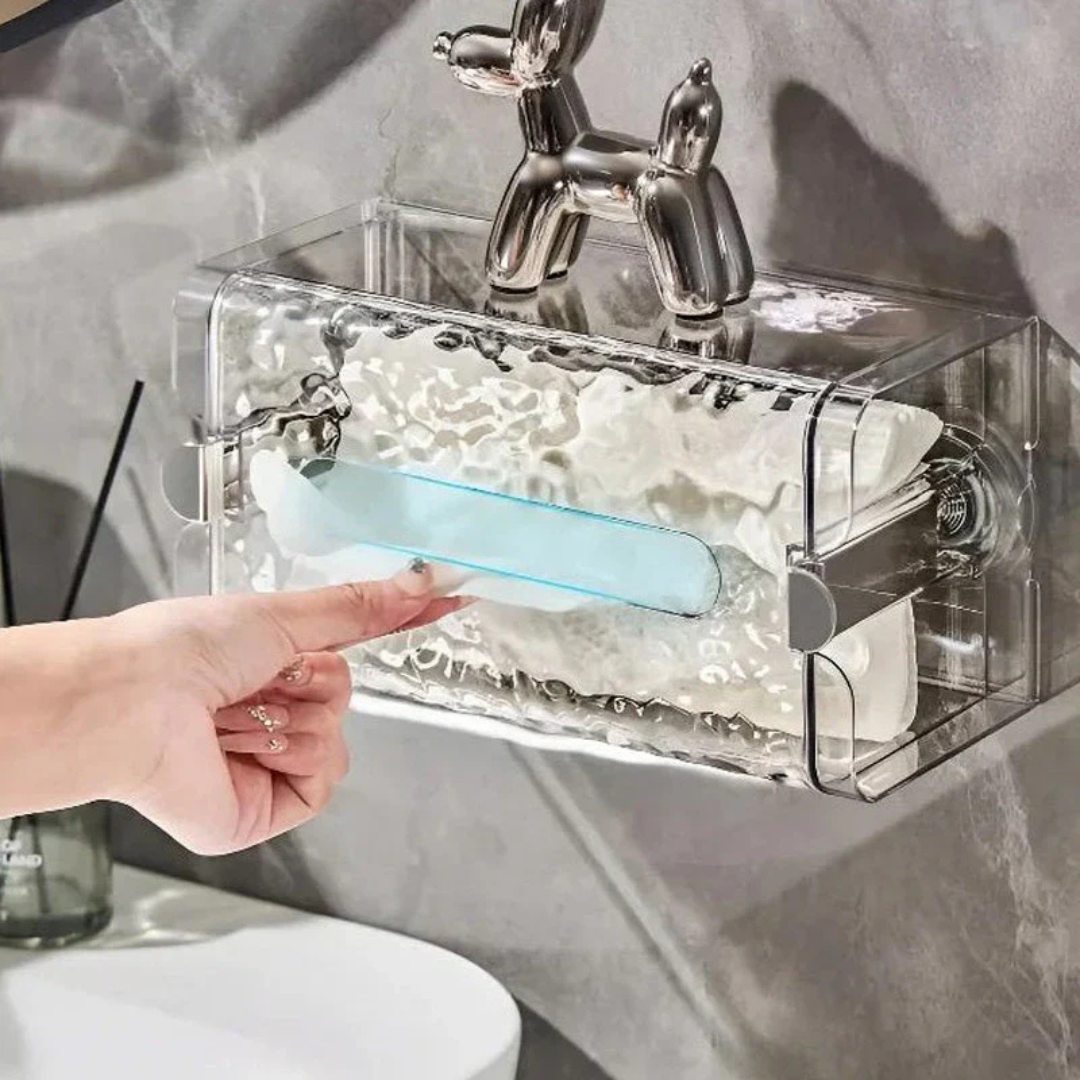 Multifunctional Tissue Box " Frostglanz " - Elegant Storage Solution