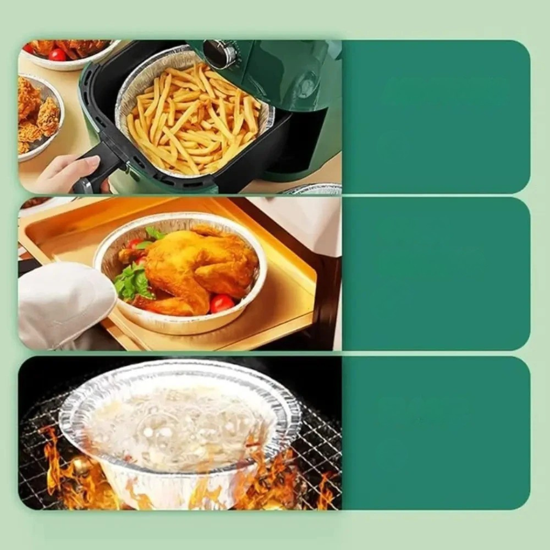 Reusable Aluminium Inserts - Clean Hot Air Fryer Without Effort