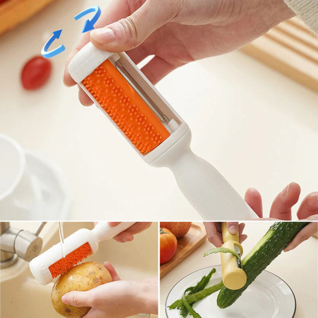 Schälfix - 2 - In-1 Paring Knife with Collection Container