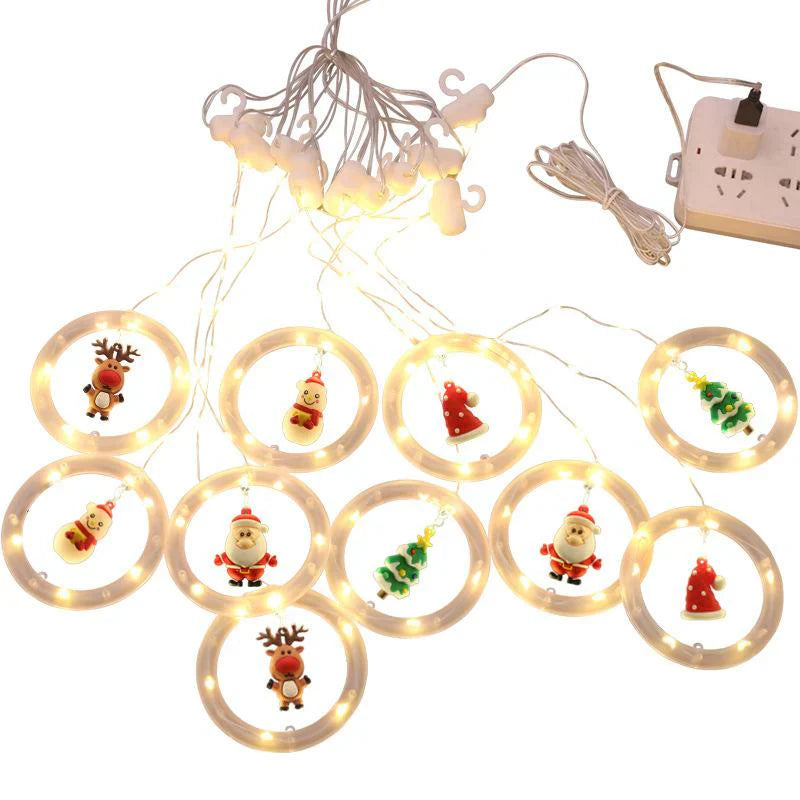 Christmas Curtain Light Chain - Festive Atmosphere for Your Home!