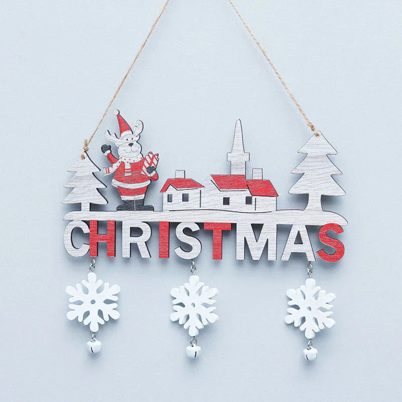 Creative Christmas Wall Decorations Made of Wood - Festive Atmosphere for Your Home