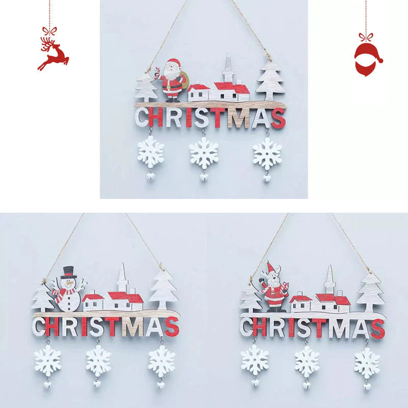 Creative Christmas Wall Decorations Made of Wood - Festive Atmosphere for Your Home