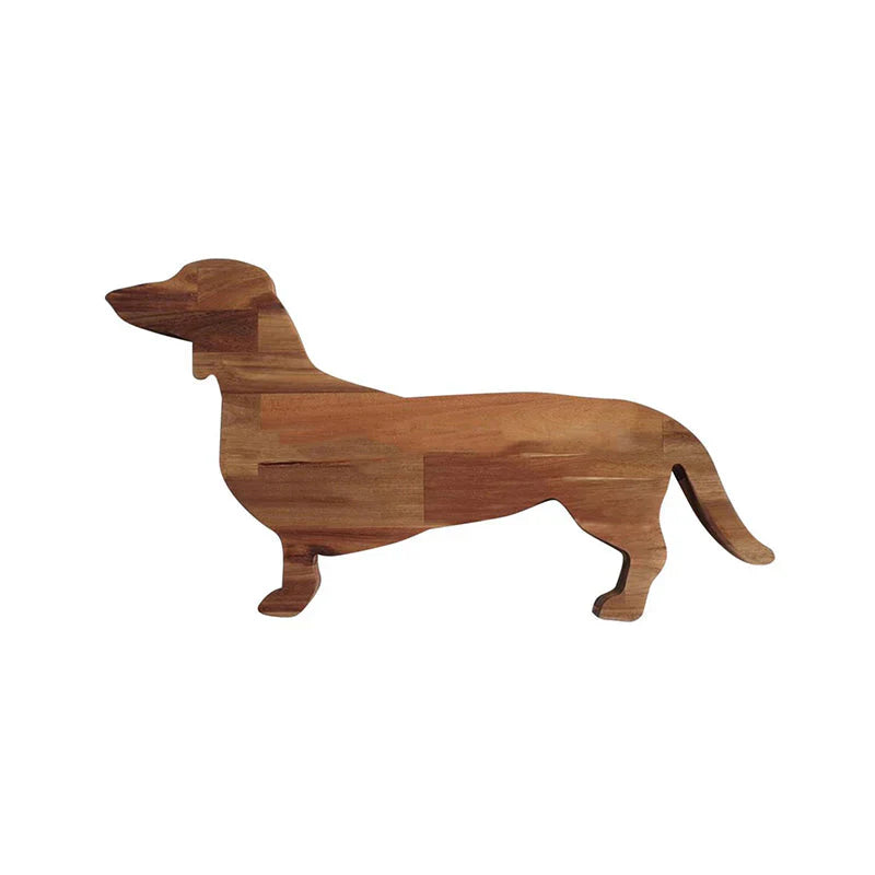 Wood Dachshund Serving Platter - Charming Design for Your Kitchen