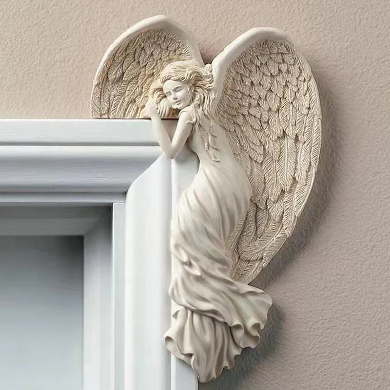 Guardian Angel Door Frame Decoration - Elegance and Protection for Your Home