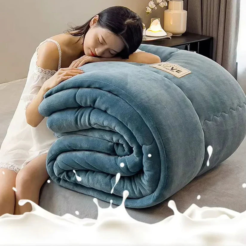 Luxurious Winter Blanket with Double - Layer Flannel Fleece
