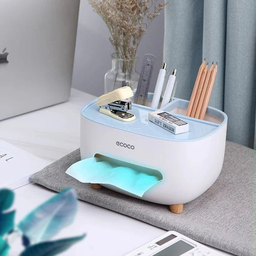 Multifunctional Storage Box with Tissue Dispenser