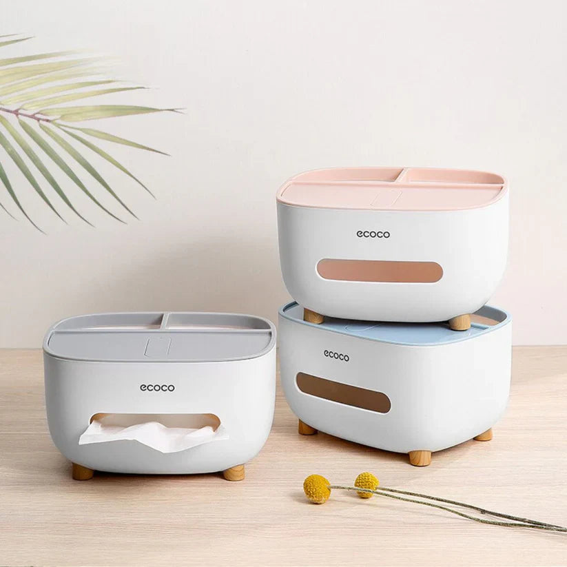 Multifunctional Storage Box with Tissue Dispenser