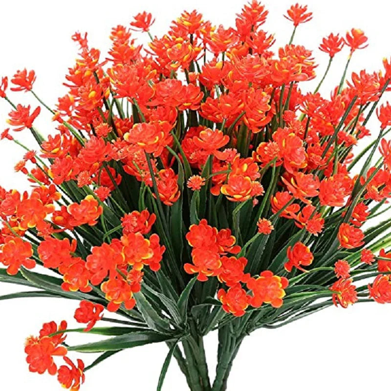 Artificial Outdoor Flowers in a Double Bouquet