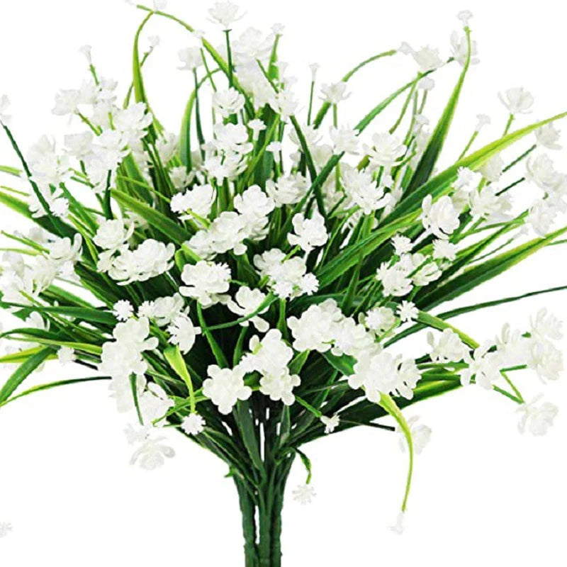 Artificial Outdoor Flowers in a Double Bouquet