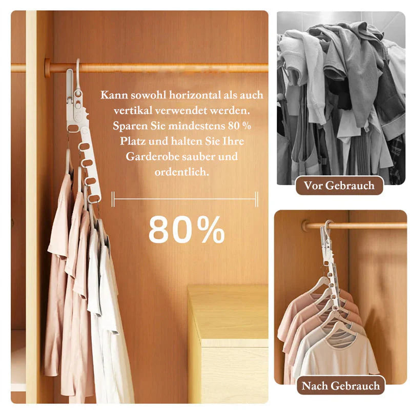 Foldable Travel Clothes Hanger for Space - Saving Storage
