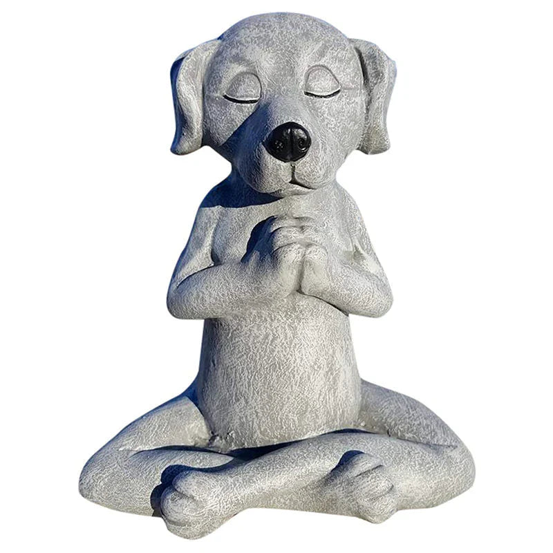 Zen Dog Garden Figure - Harmony and Relaxation for Your Home