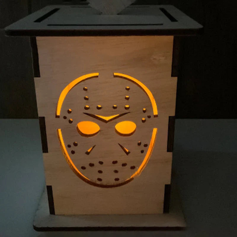Gruseljack - Wooden Lantern for Spooky Halloween Decorations