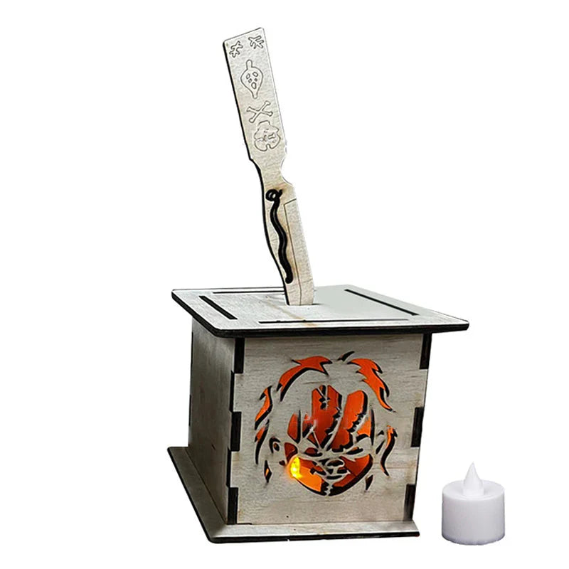 Gruseljack - Wooden Lantern for Spooky Halloween Decorations