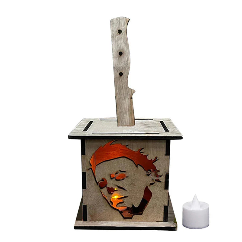 Gruseljack - Wooden Lantern for Spooky Halloween Decorations
