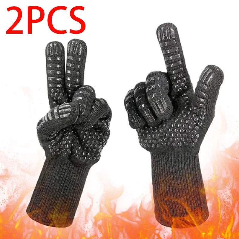 Professional Heat - Resistant Barbecue Gloves - 1 Pair