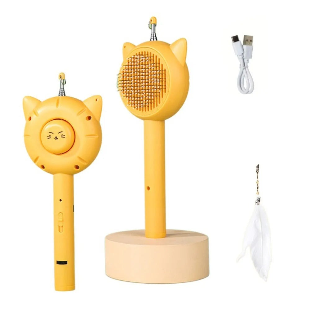 Retractable Grooming Comb - Gentle Grooming and Fun for Cats