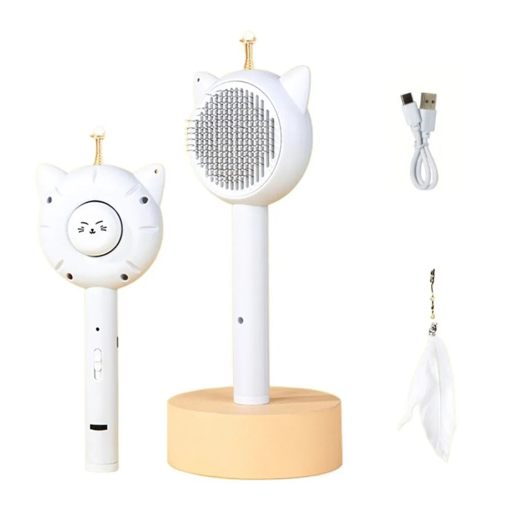 Retractable Grooming Comb - Gentle Grooming and Fun for Cats