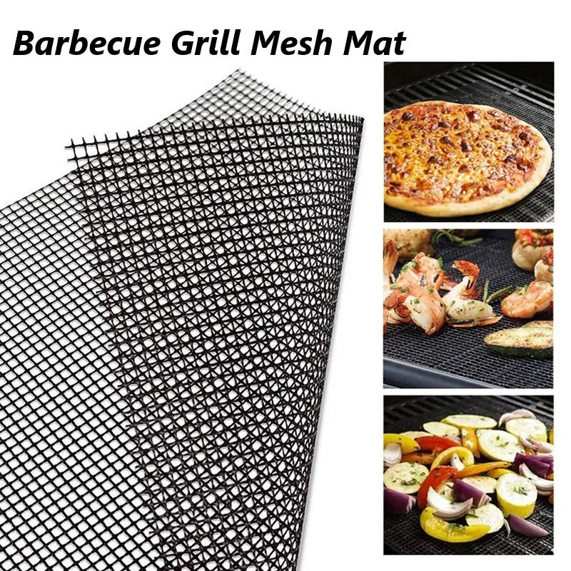 Non - Stick Teflon Grill Mat - Perfect for Stress - Free Grilling