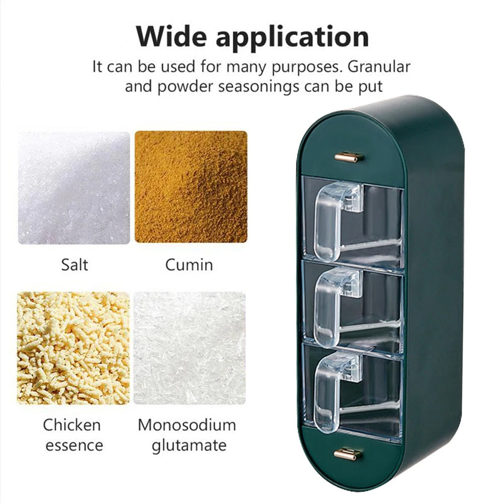 Space - Saving Spice Box for Wall Mounting - Organisation & Convenience in Your Kitchen!