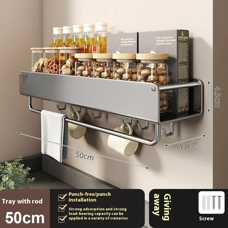 Self - Adhesive Wall Shelf - Practical Storage Without Drilling
