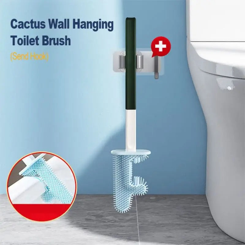 Cactus Design Toilet Brush - Stylish & Hygienic
