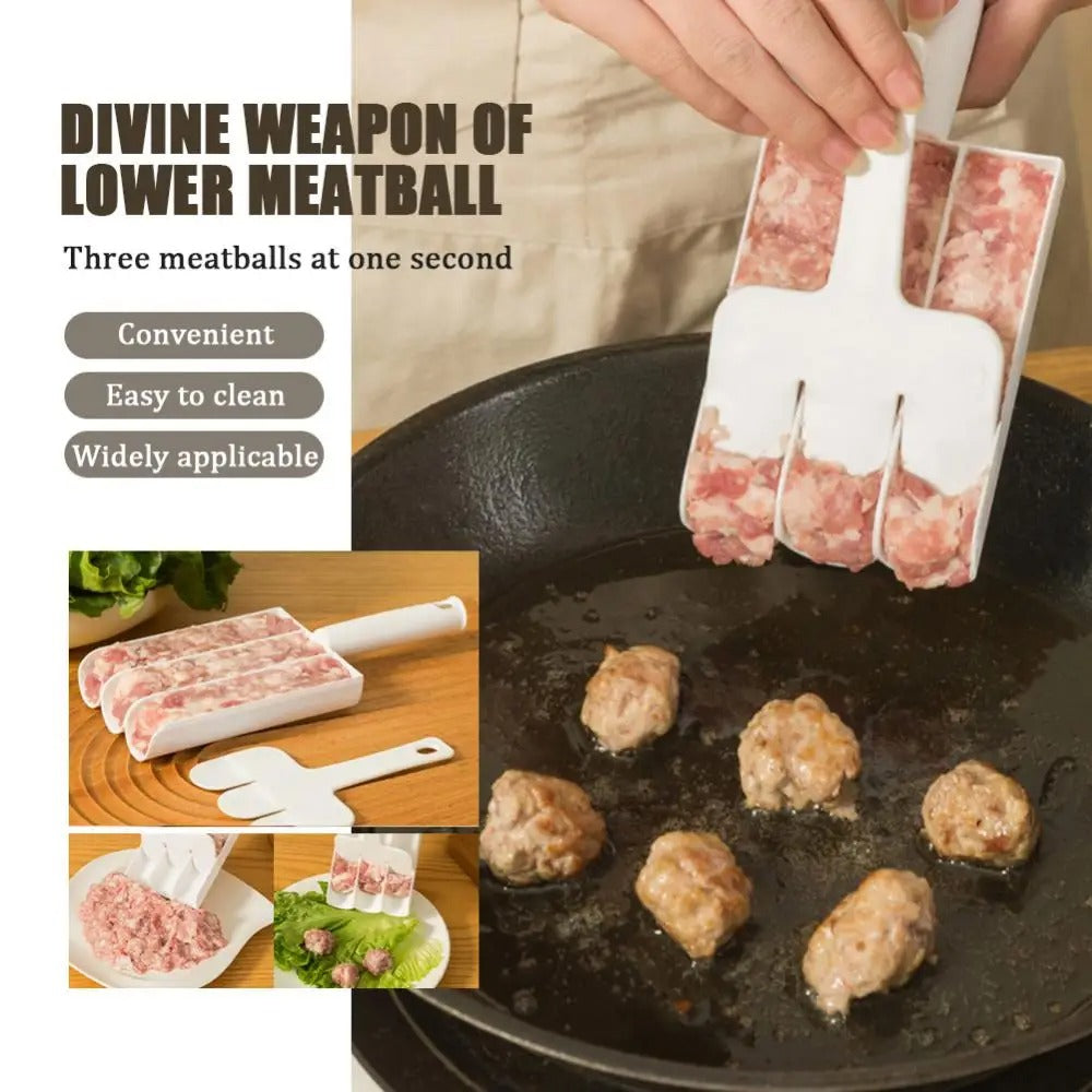 Three - Ball Meat Shaper - Perfect Meatballs in No Time at All!